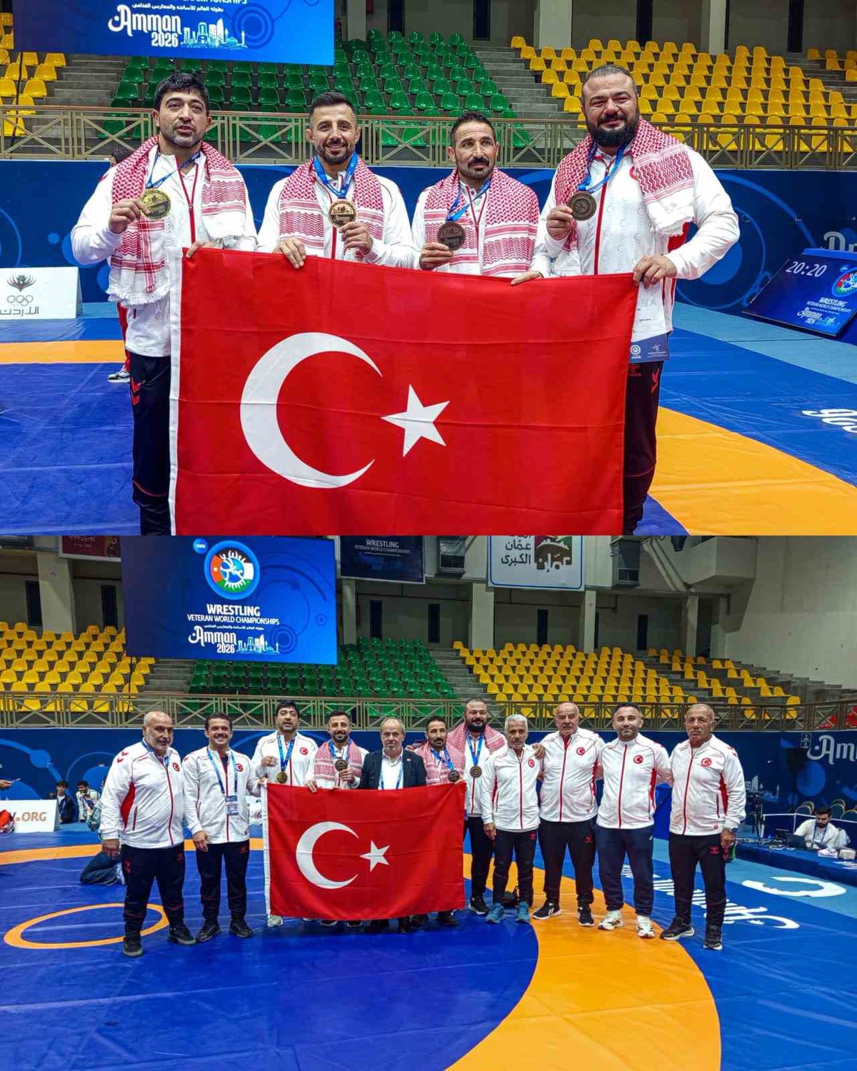 Veteranlar Dünya Güreş Şampiyonası 3. gününde Türk güreşçiler 4 madalya kazandı