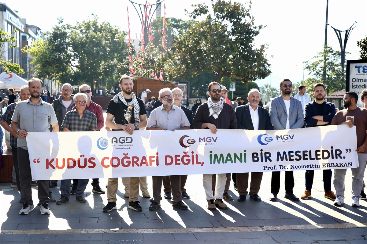 AGD Giresun Şubesi, Gazze saldırılarının 3. yılı için program düzenledi