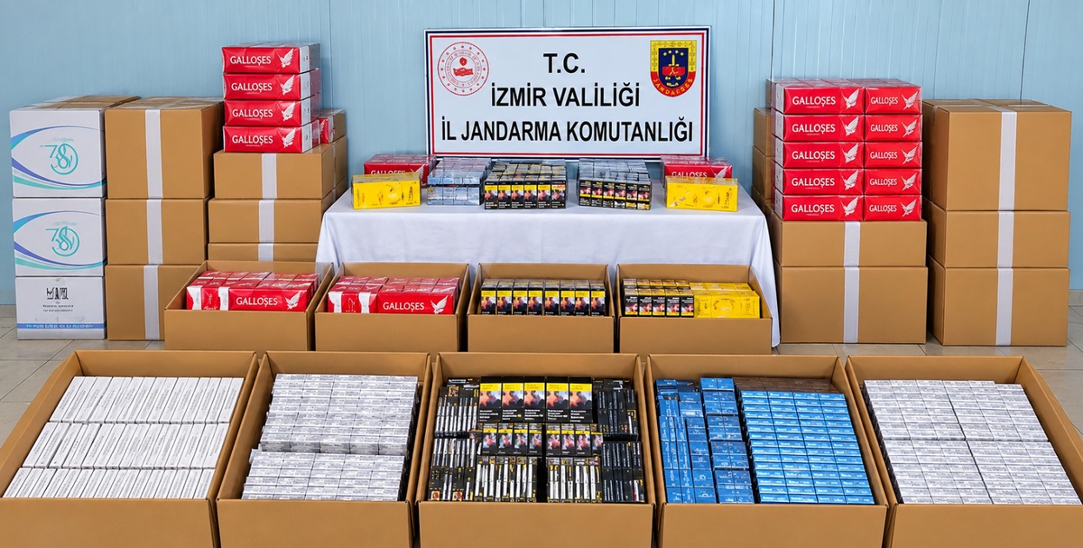 İzmir Torbalı'da 27 bin paket kaçak sigara ele geçirildi, 1 şüpheli tutuklandı