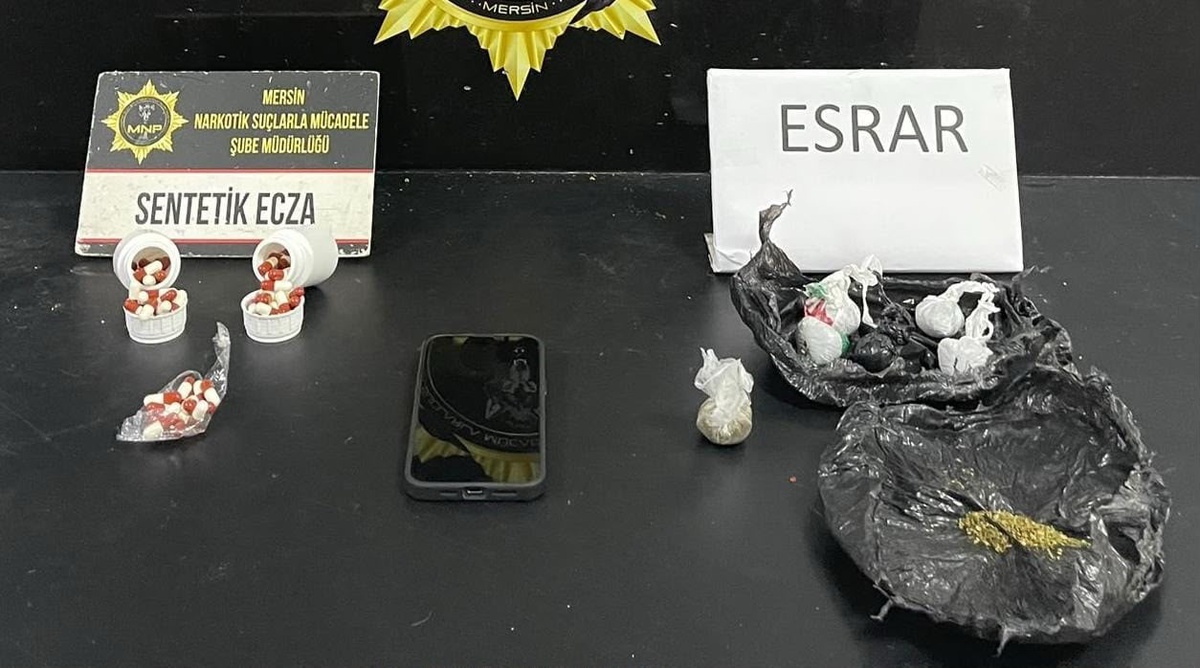 Mersin'de uyuşturucu operasyonunda 1 şüpheli tutuklandı, 28 gram esrar ele geçirildi