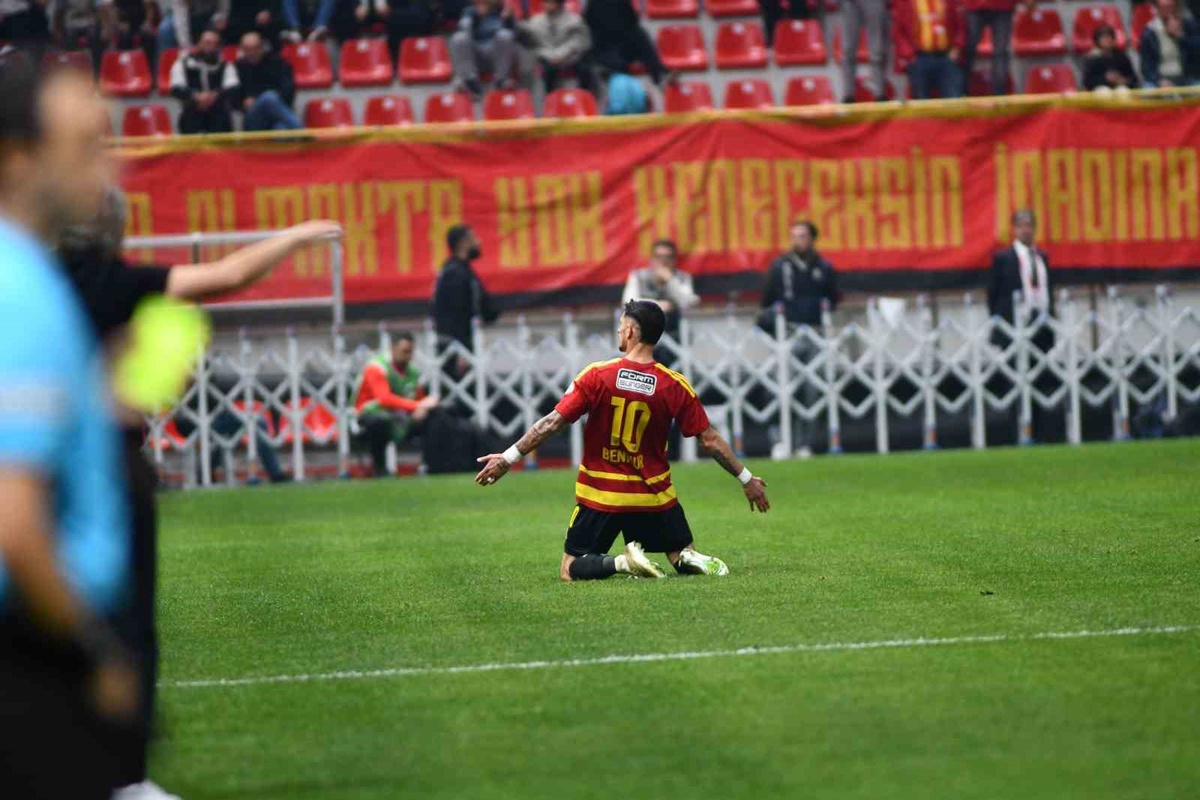 Kayserisporlu Benhur Keser, Manisa FK maçında sezonun 3. golünü kaydetti.