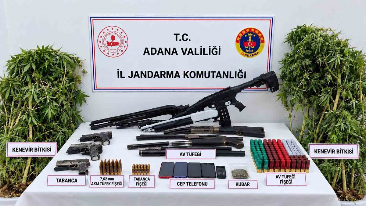 Adana Kozan'da 3 adres operasyonunda 18 yıl hapis cezası bulunan şahıs yakalandı