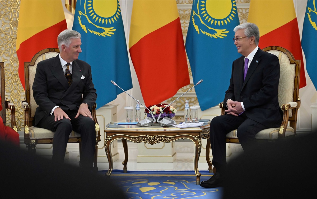 Belçika Kralı Philippe, Astana'da Kazakistan ile işbirliğini güçlendirmek istedi