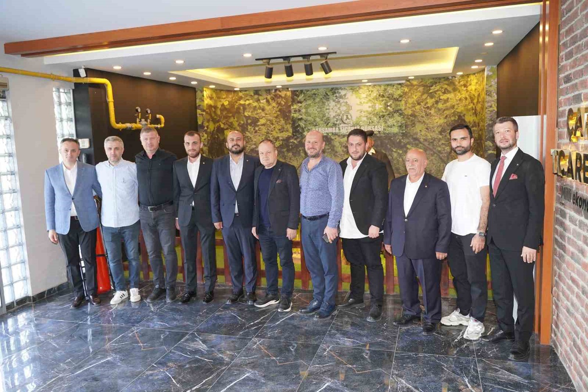 Çarşamba'da KYK ve Denetimli Serbestlik müdürleri Ticaret Borsası'nı ziyaret etti