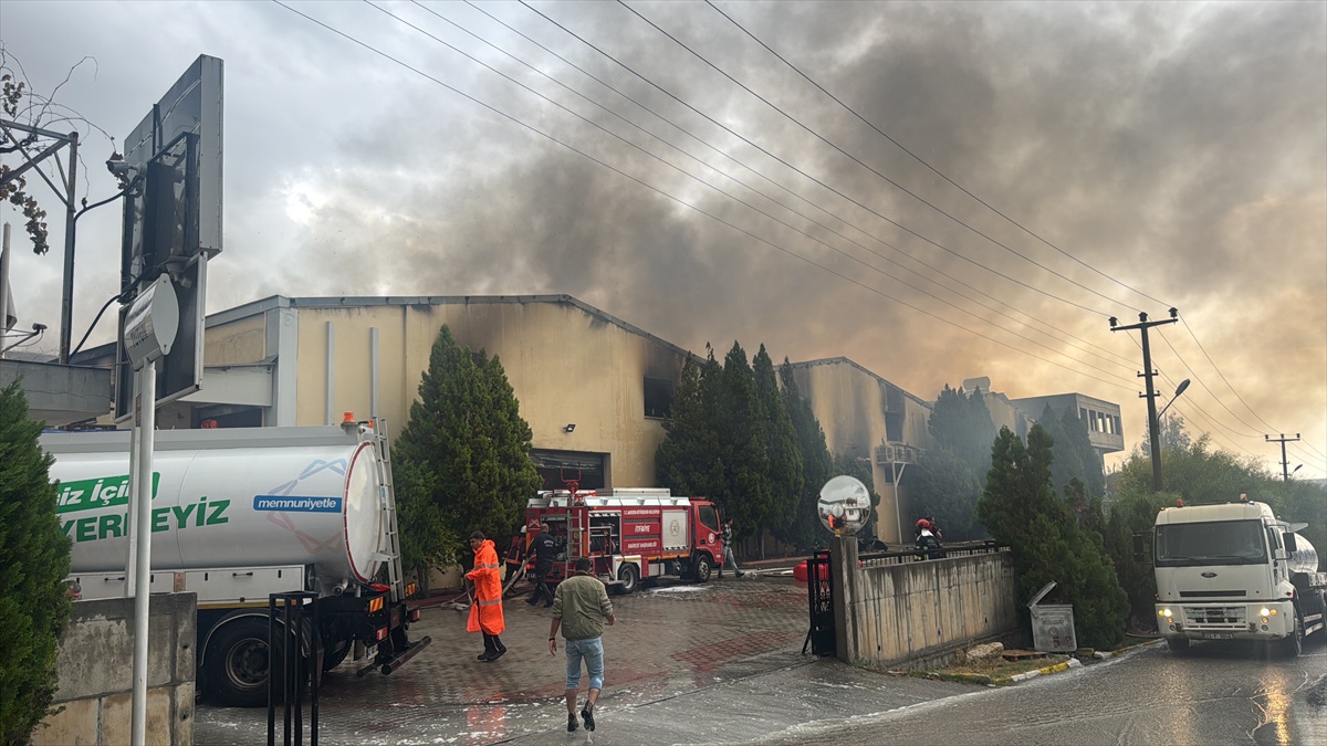 Mersin Akdeniz'de tütün ve makaron tesisinde alevler tesisin büyük kısmına yayıldı
