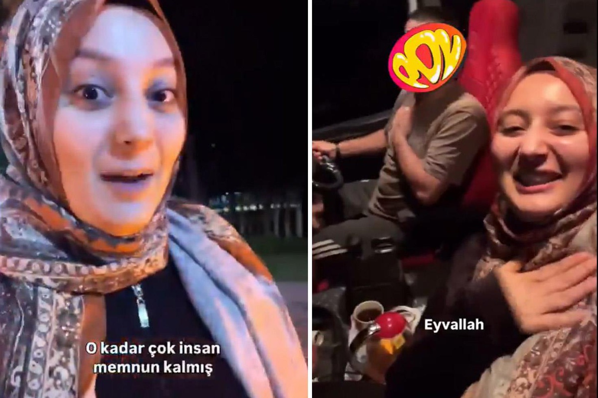 Otostop çekerek tır yolculuğu yapan başörtülü kadına büyük tepki var
