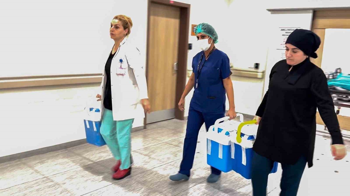 Erzurum'da bağışlanan 3 organ Sivas, Trabzon ve Antalya'ya gönderildi