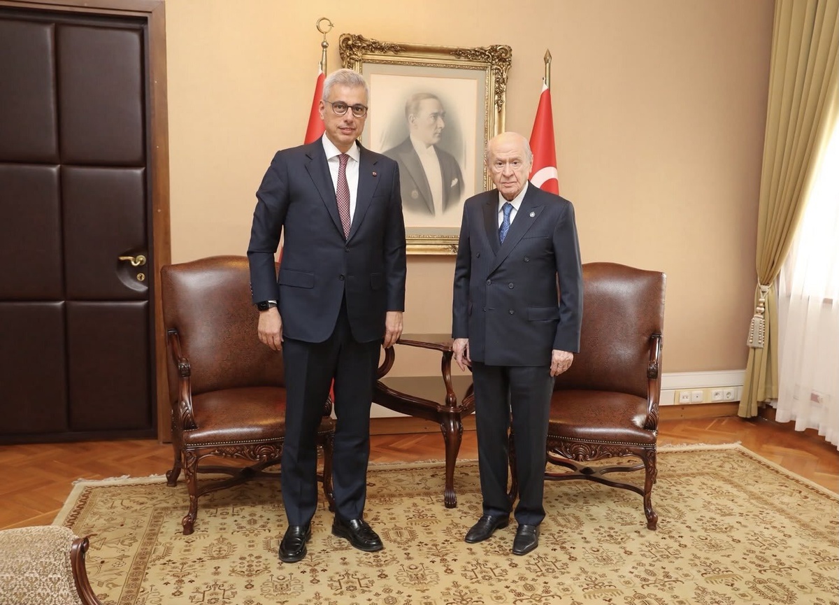 Hazine ve Maliye Bakanı Şimşek, MHP lideri Bahçeli'yi TBMM'de ziyaret etti