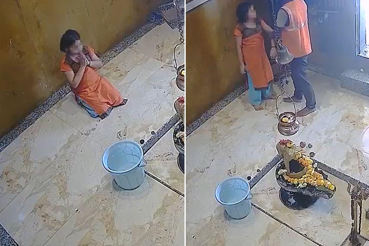 Tapınakta dua eden kız çocuğuna kabusu yaşattı