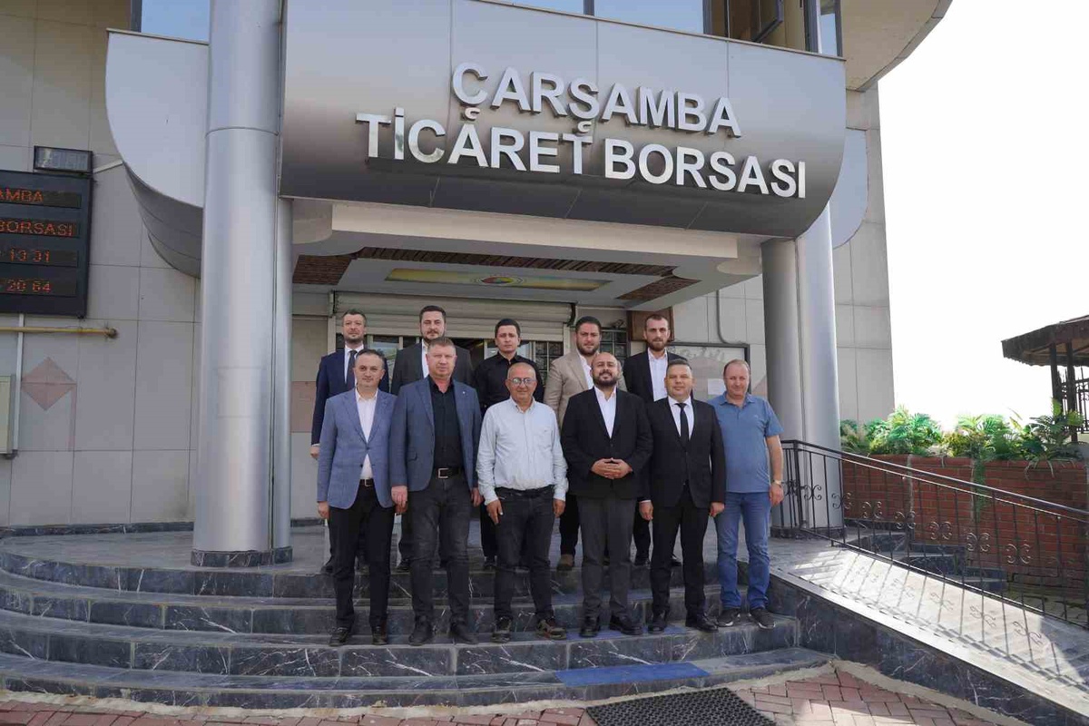 Çarşamba Tarım ve Orman Müdürlüğü, Ticaret Borsasına hayırlı olsun ziyaretinde bulundu