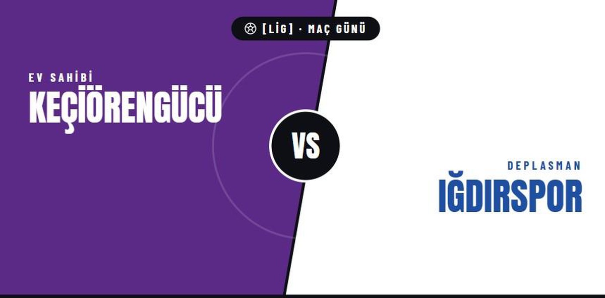 Keçiörengücü Iğdırspor maçı hangi kanalda, Keçiörengücü Iğdırspor maçı nereden CANLI izlenir?