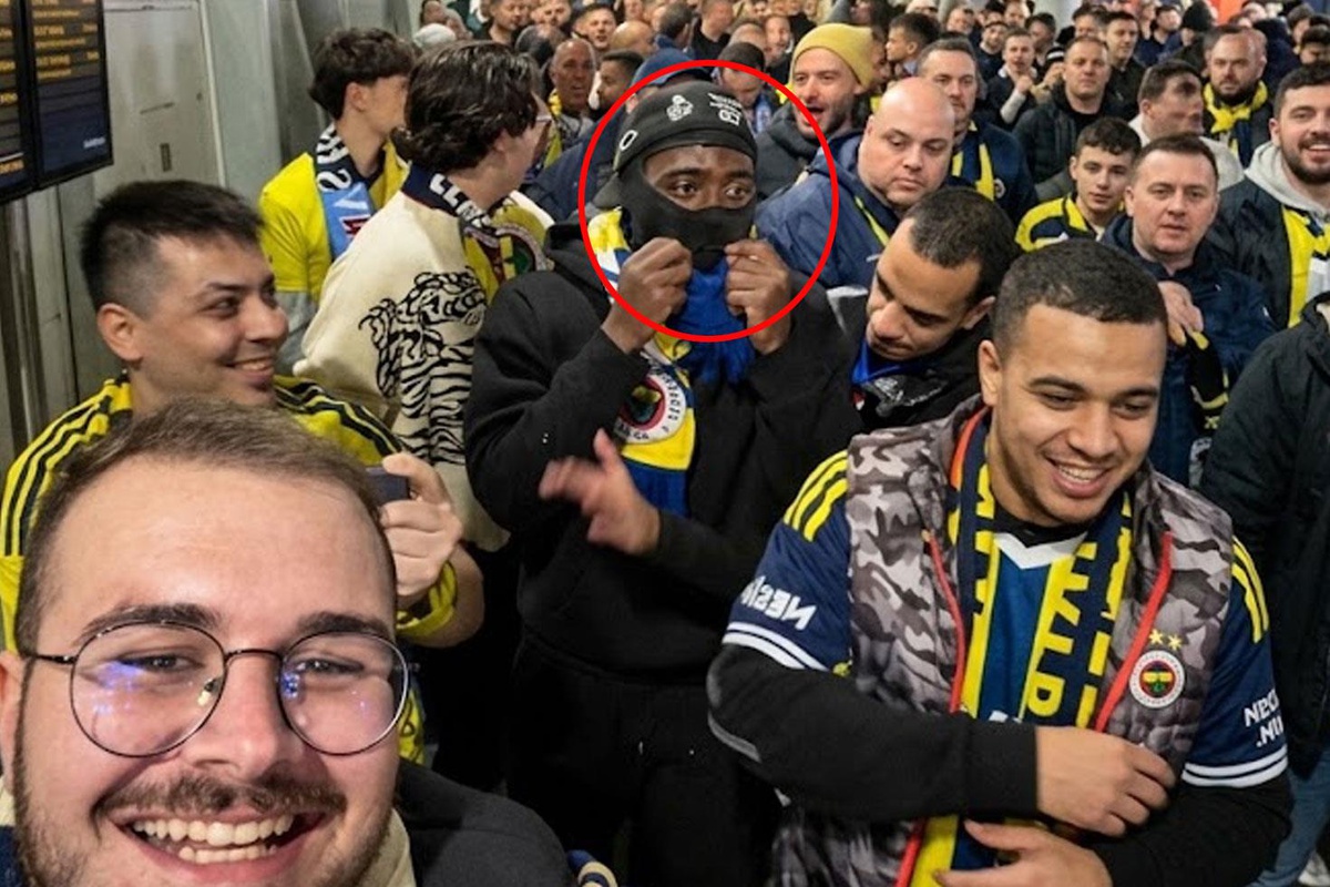 Tanınmamak için kar maskesi taktı ama işe yaramadı! Fenerbahçe maçında sürpriz