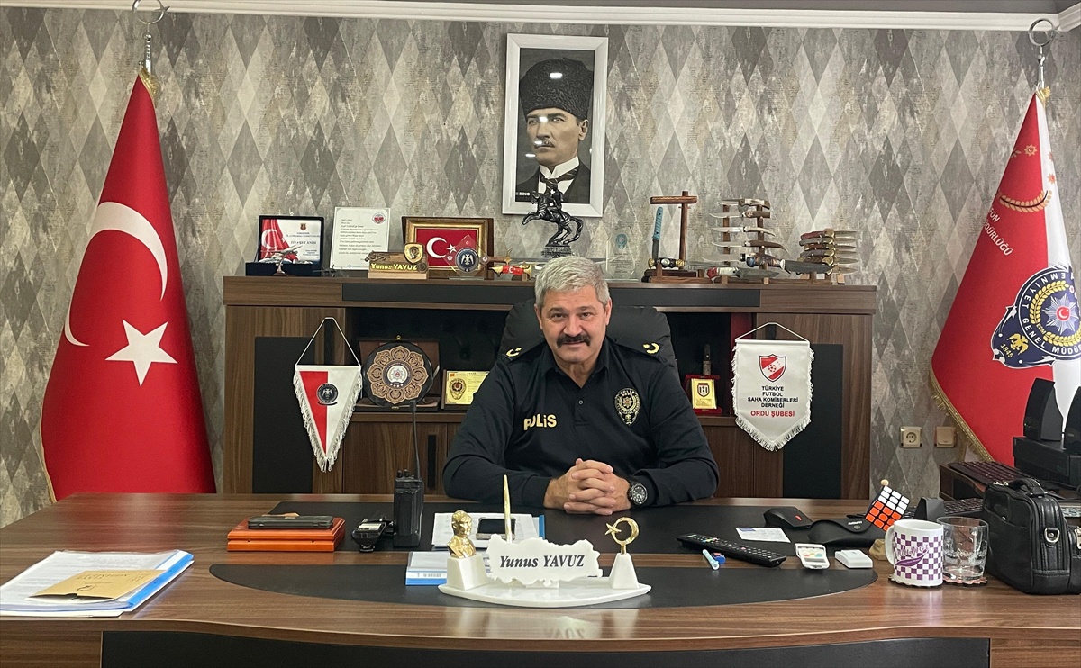 Amasya Merzifon'da, İlçe Emniyet Müdürlüğü'ne atanan Yunus Yavuz göreve başladı