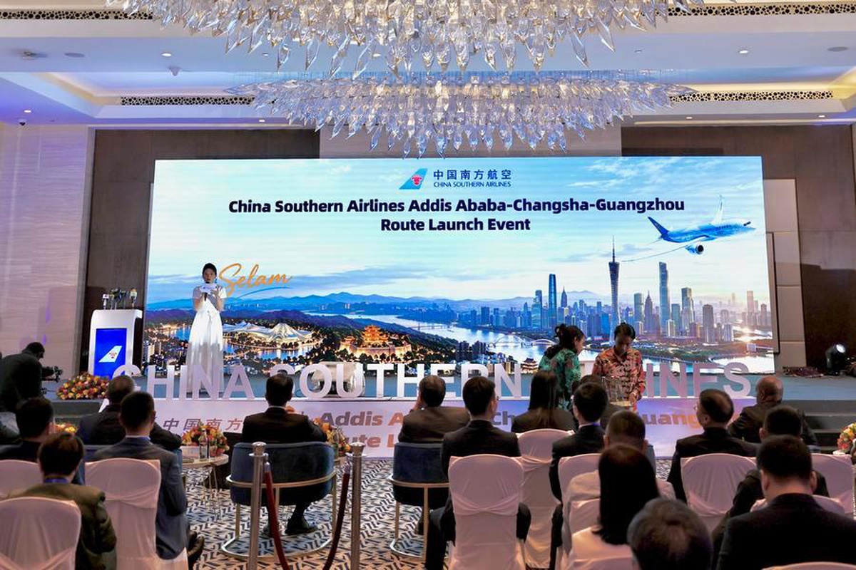 China Southern Havayolları, Addis Ababa-Changsha-Guangzhou hattını törenle açtı
