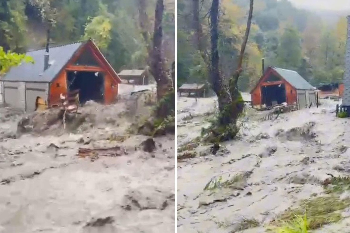 Sakarya Sapanca'da bungalov azgın sulara kapılıp sürüklendi