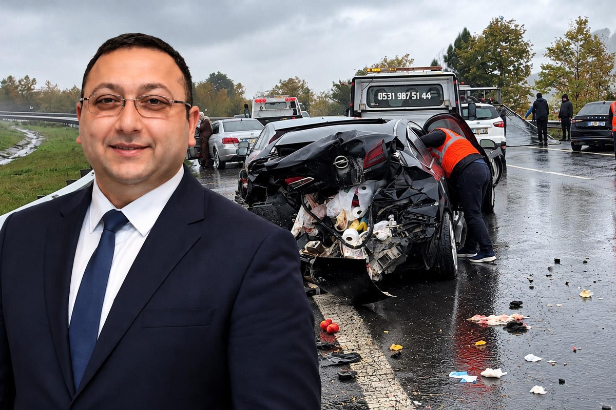 Otoyolda korkunç kaza! Aracın içinde Üsküdar Başkan Vekili Dündar Ziya Gültekin de vardı