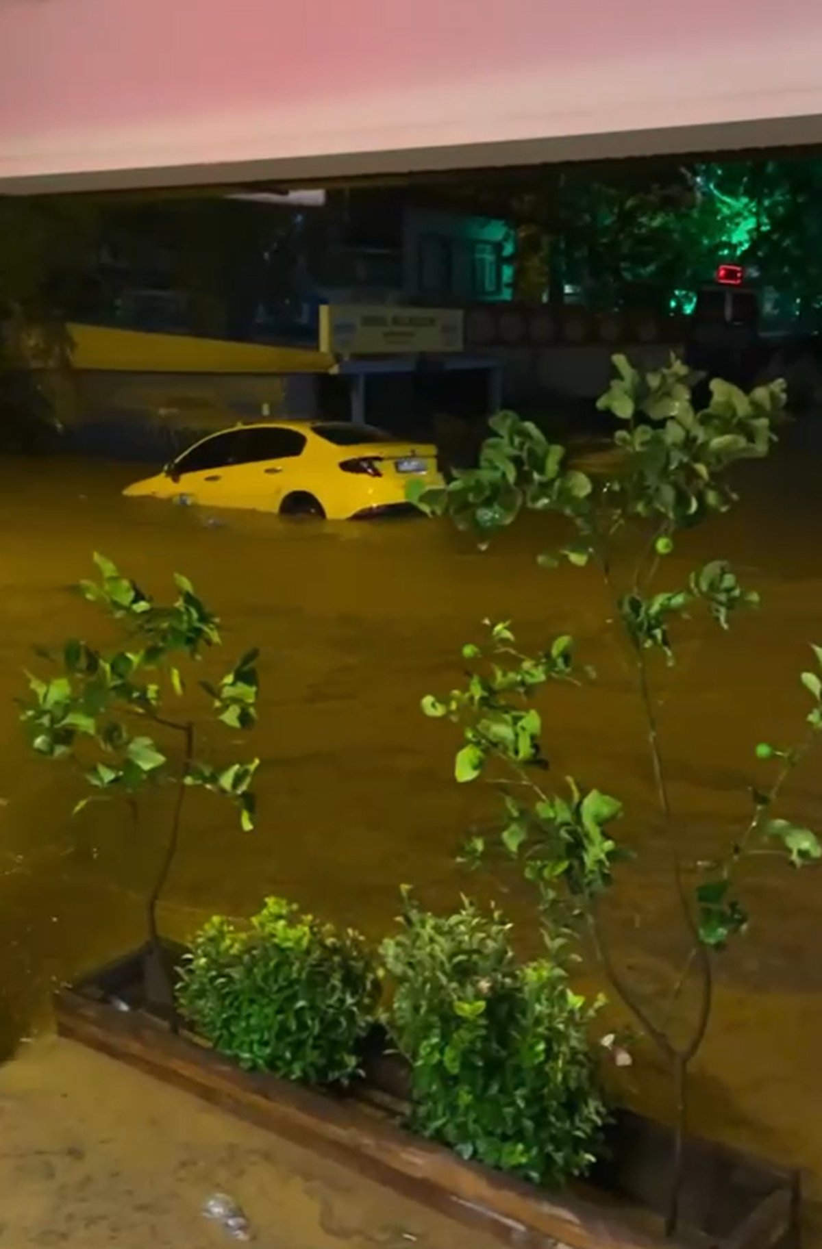 Yalova Armutlu'da sağanakta dere taştı, araçlar sürüklendi, vatandaşlar mahsur kaldı