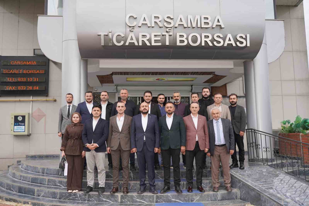 Samsun Çarşamba'da Müftü ve ÇARGİAD, Ticaret Borsası'na hayırlı olsun ziyareti yaptı