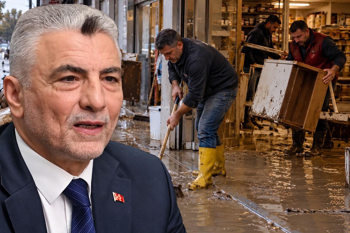 Bakan Bolat İstanbul'da selden etkilenen esnafa 80 milyon TL nakdi destek açıkladı