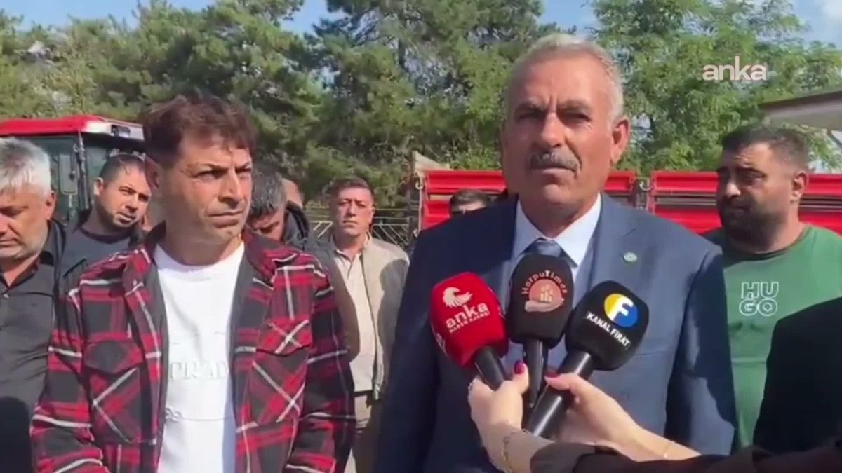 Elazığ'da pancar üreticileri ton başına 3 bin 720 liralık fiyata tepki gösterdi