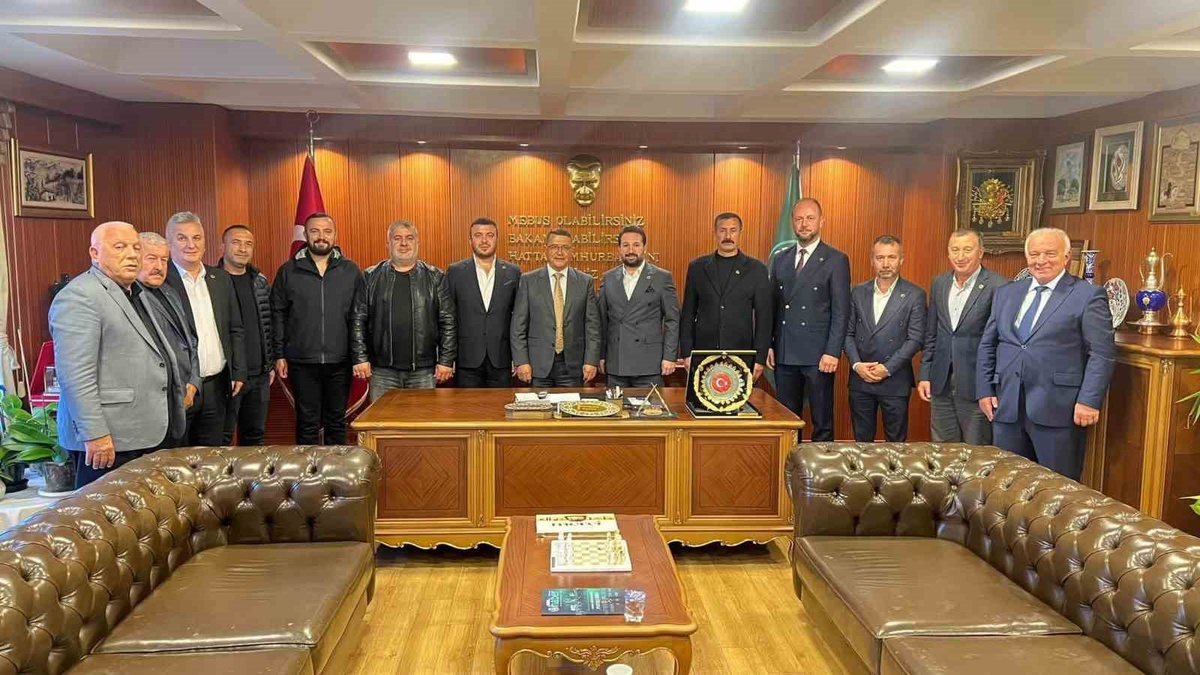 MHP Yenişehir İlçe Başkanı Noyin, BESOB Başkanı Bilgit’i esnaf için ziyaret etti