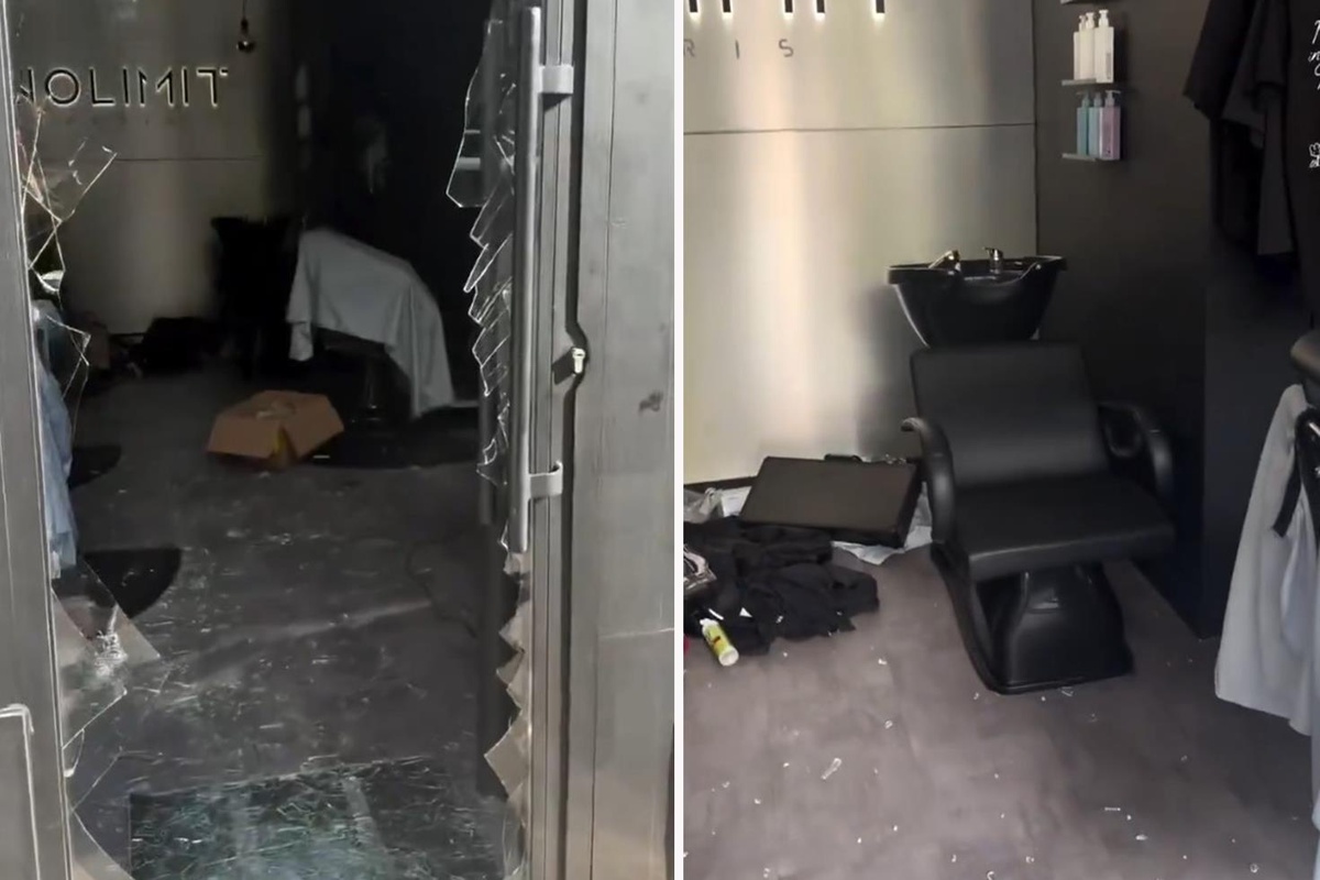 Fransa'da göstericiler berber dükkanını bile yağmaladı