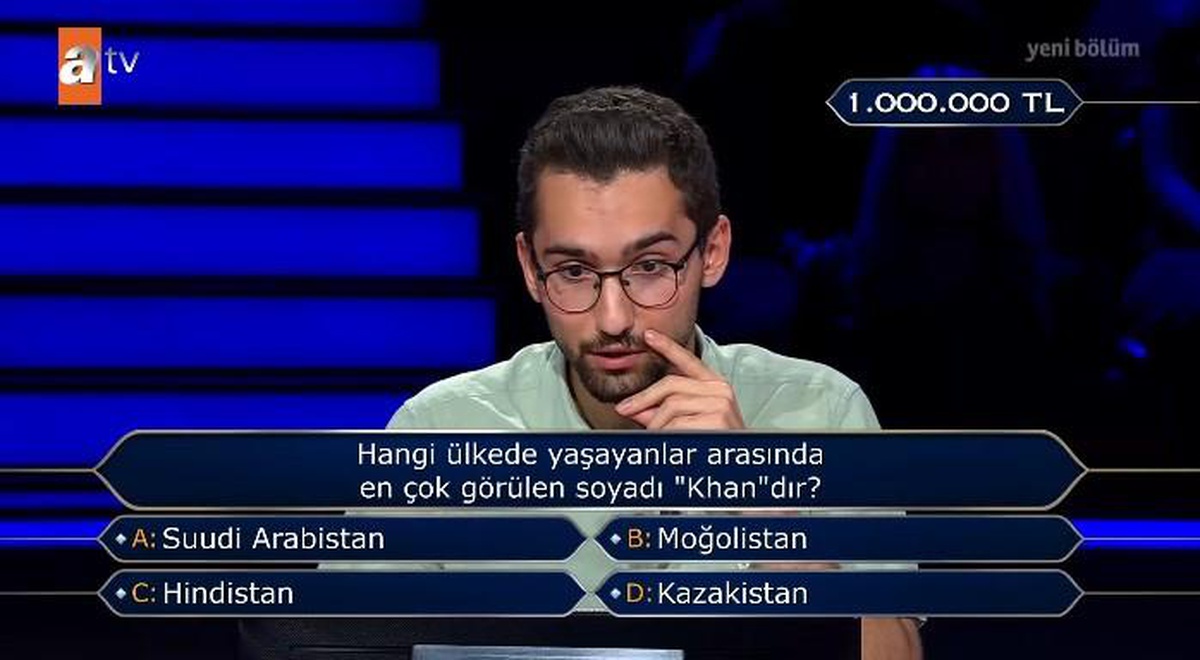 Hangi ülkede yaşayanlar arasında en çok görülen soyadı 'Khan'dır?