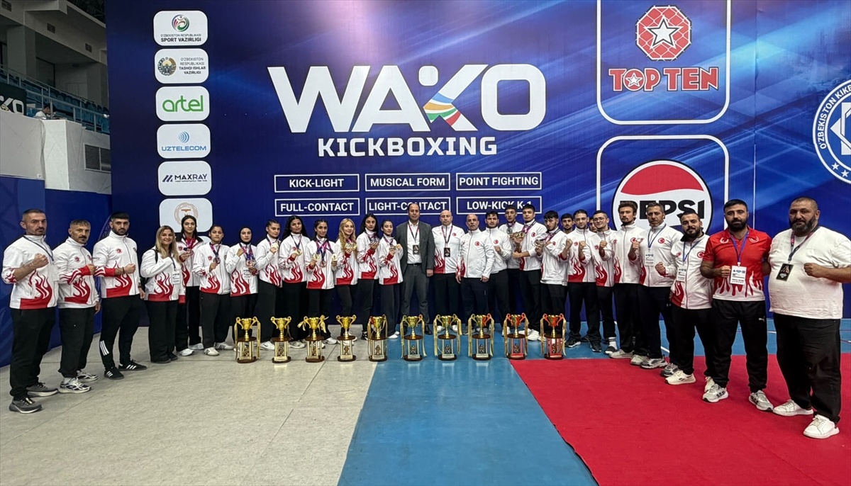 Taşkent'teki Kick Boks Dünya Kupası'nda milliler 11 altınla 23 madalya kazandı