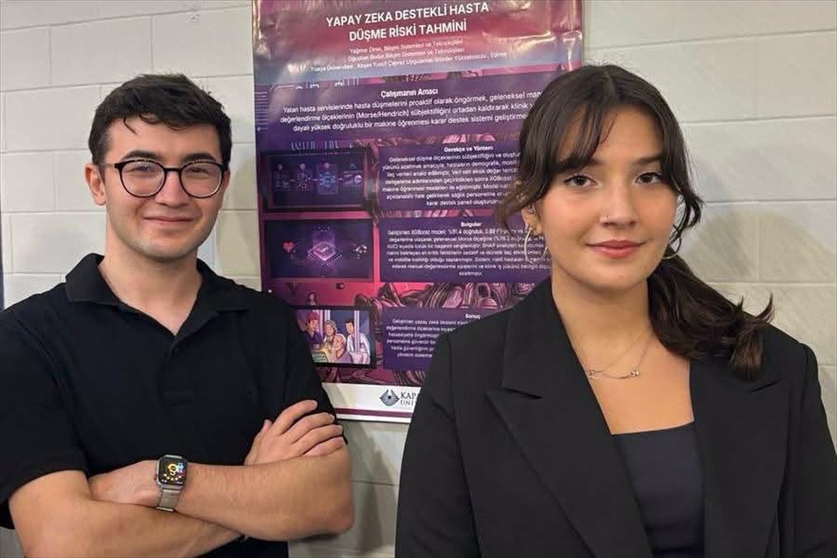Trakya Üniversitesi öğrencileri hasta düşme riski projesiyle yarışmada birinci oldu