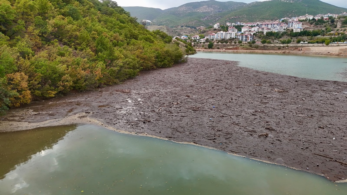 Tunceli'de Munzur ve Pülümür'ün taşıdığı atıklar Uzunçayır Baraj Gölü'nde birikti