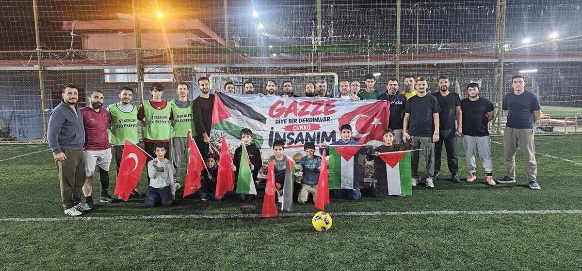 Antalya Manavgat'ta Kudüs Platformu Filistin Dayanışma Futbol Turnuvası düzenledi