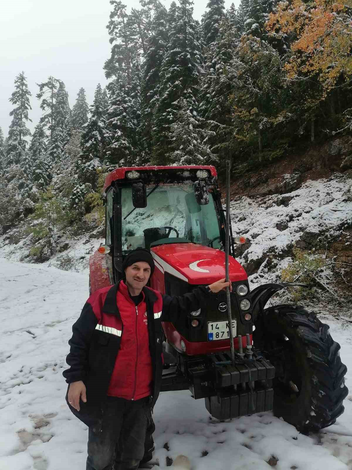 Bartın'da yılın ilk karı etkili oldu, Ardıç'ta kalınlık 10 santimetreyi buldu