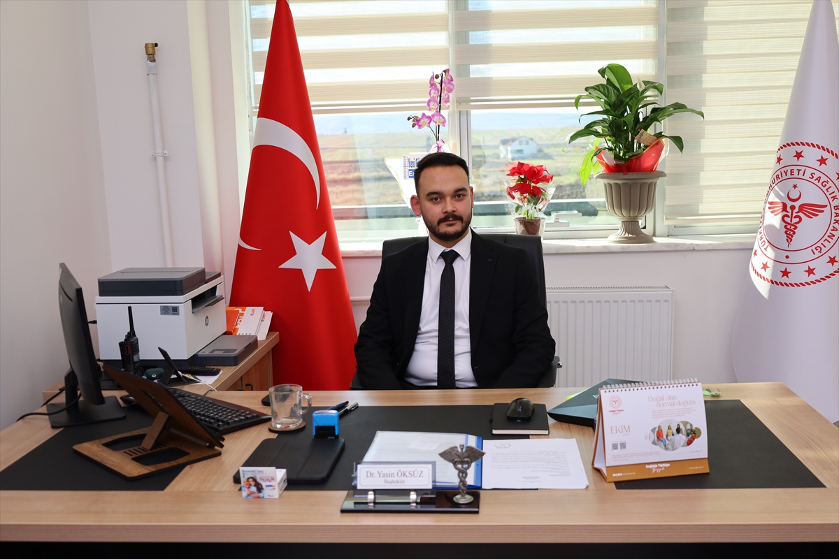 Orta'daki İlçe Devlet Hastanesine başhekim atanan Dr. Yasin Öksüz göreve başladı