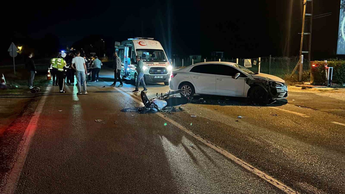 Tekirdağ Saray'da Saray-Güngörmez yolunda meydana gelen kazada 1 kişi yaralandı
