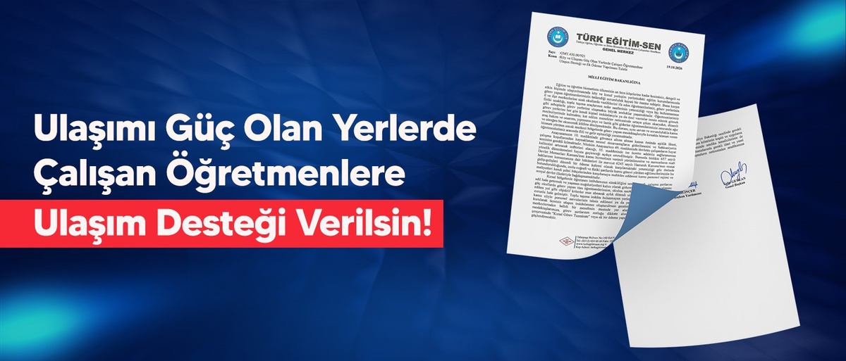 Türk Eğitim-Sen, kırsal öğretmenler için MEB'e yol desteği talebinde bulundu