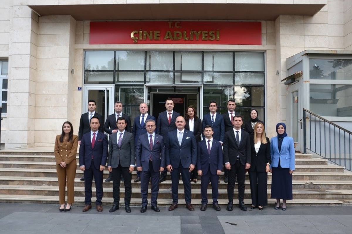 Aydın Başsavcısı ve Adalet Komisyonu heyeti Çine Adliyesi'ni inceledi