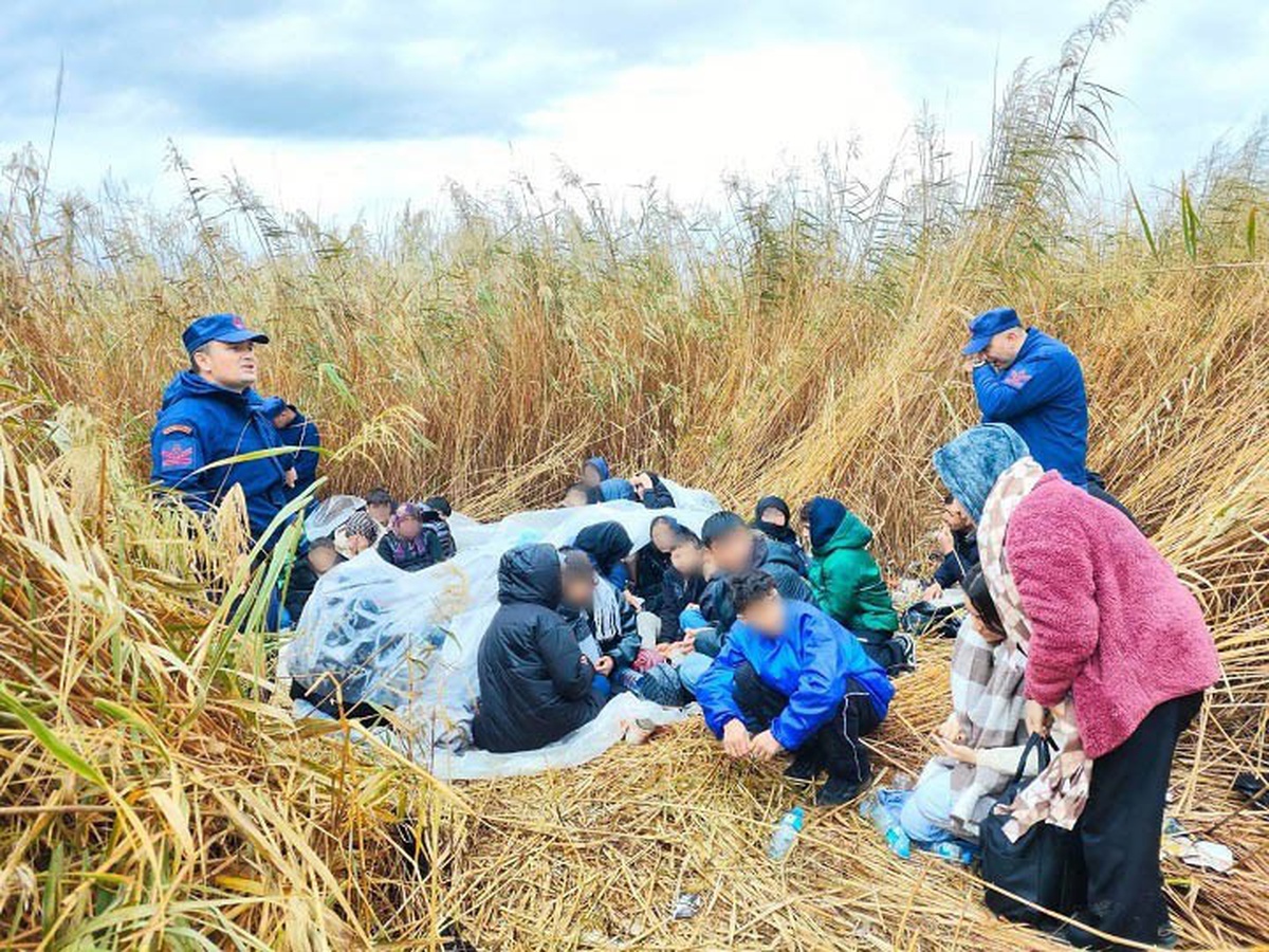 Çanakkale Ezine'de karada yakalanan 39 kaçak göçmenin 19'unun çocuk olduğu belirlendi