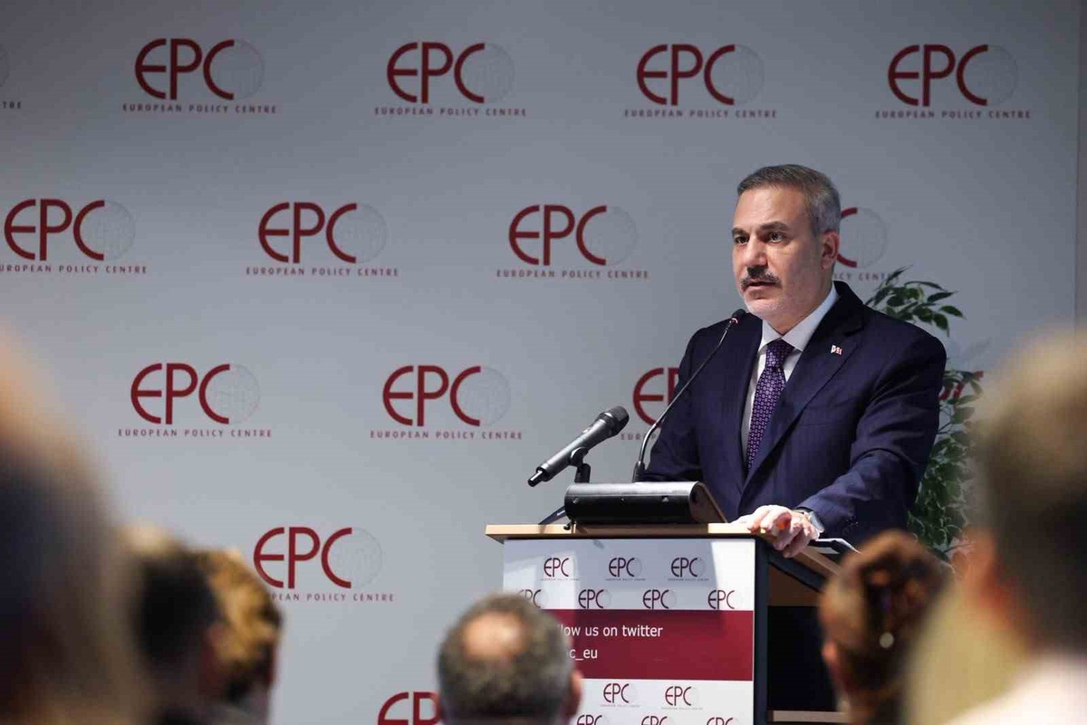 Dışişleri Bakanı Fidan, Brüksel'deki European Policy Centre'da hitapta bulundu