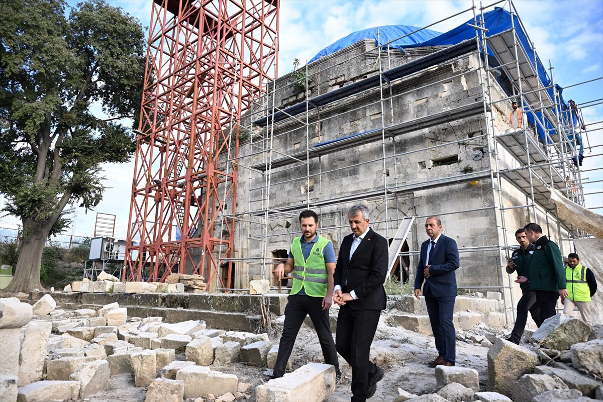 Edirne'de Evliya Kasımpaşa Camisi'nin kubbe restorasyonu tamamlanma aşamasına geldi