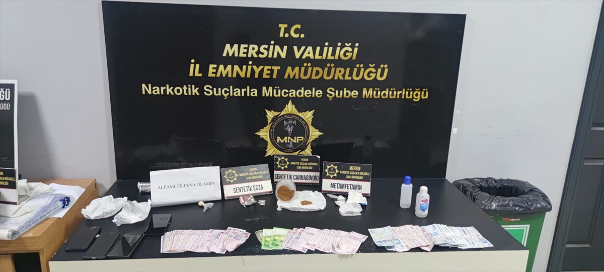 Mersin'de uyuşturucu operasyonunda 4 bin 800 sentetik hap ele geçirildi, 4 tutuklandı