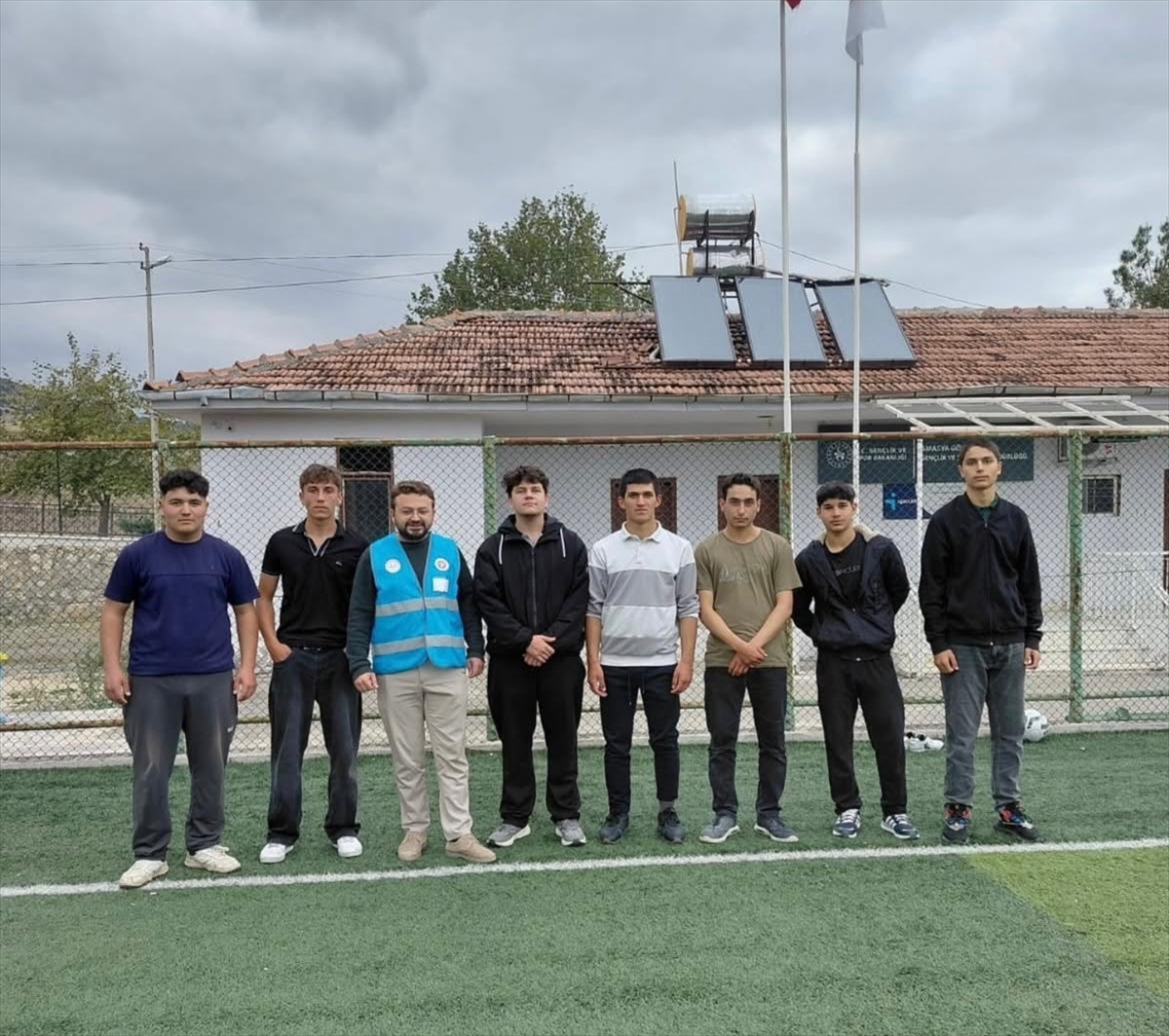 Amasya Göynücek'te liseli öğrenciler dostluk ve kardeşlik futbol maçında buluştu