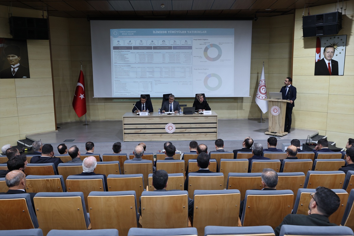Bingöl'de İl Koordinasyon Kurulu'nda üçüncü izleme döneminde 289 proje görüşüldü