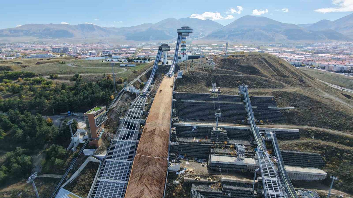 Erzurum'da atlama kulelerinde 125'lik rampa kasımda hizmete girecek