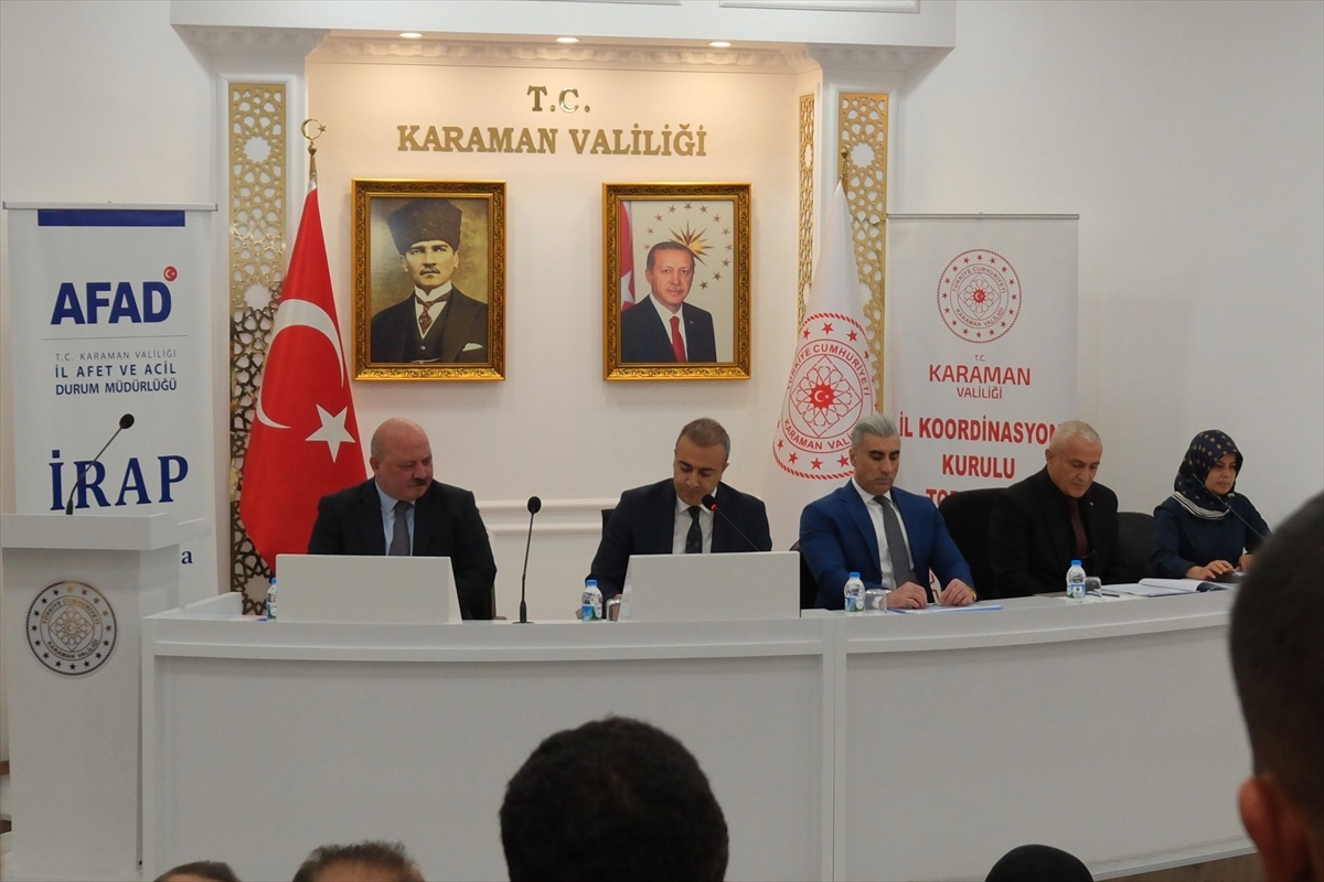 Karaman'da İl Koordinasyon Kurulu 171 projeyi görüştü, 47'si tamamlandı