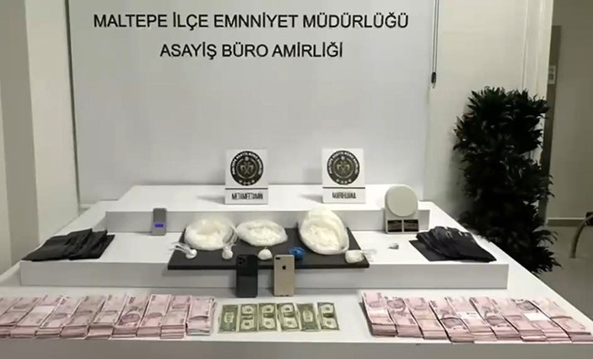Maltepe polisinin operasyonunda 2 kilo 149 gram metamfetamin ele geçirildi