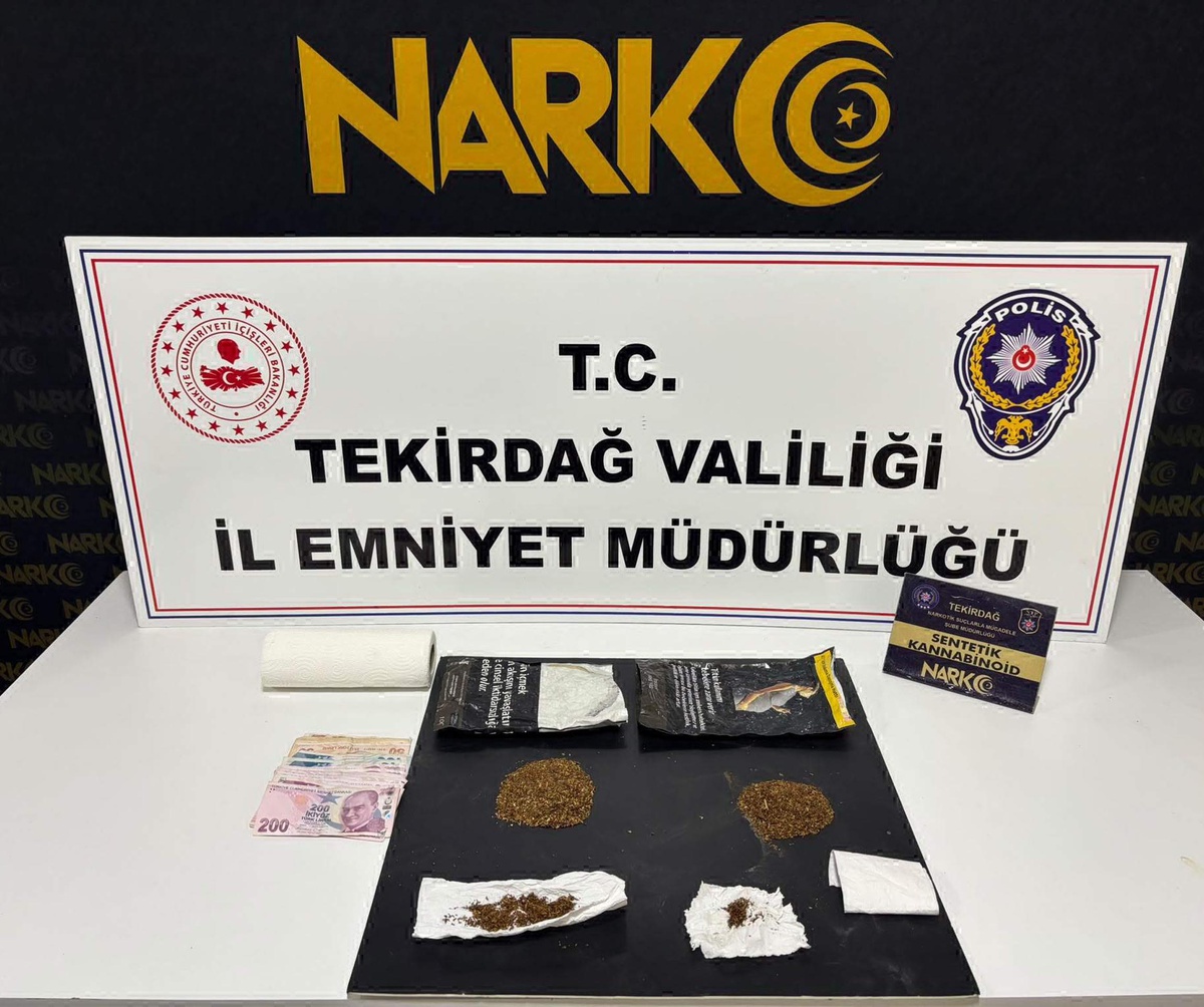 Tekirdağ'da son 2 haftadaki uyuşturucu operasyonlarında 45 şüpheli tutuklandı