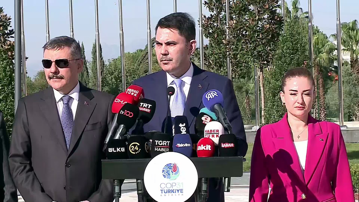 Bakan Kurum: 'COP31'in Antalya'da 2 milyar dolara yakın ekonomik hareketlilik oluşturmasını bekliyoruz'