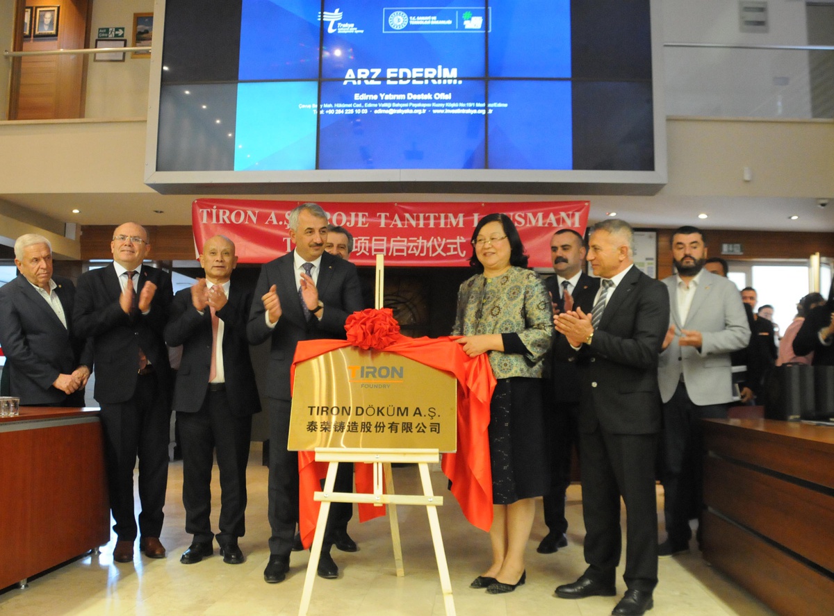 Çinli döküm firması Edirne Uzunköprü'de 40 milyon dolarlık tesis kuracak