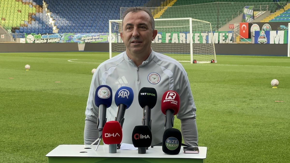 Rizespor Teknik Direktörü Recep Uçar, Trabzonspor maçı öncesi iyi sonuç istiyor