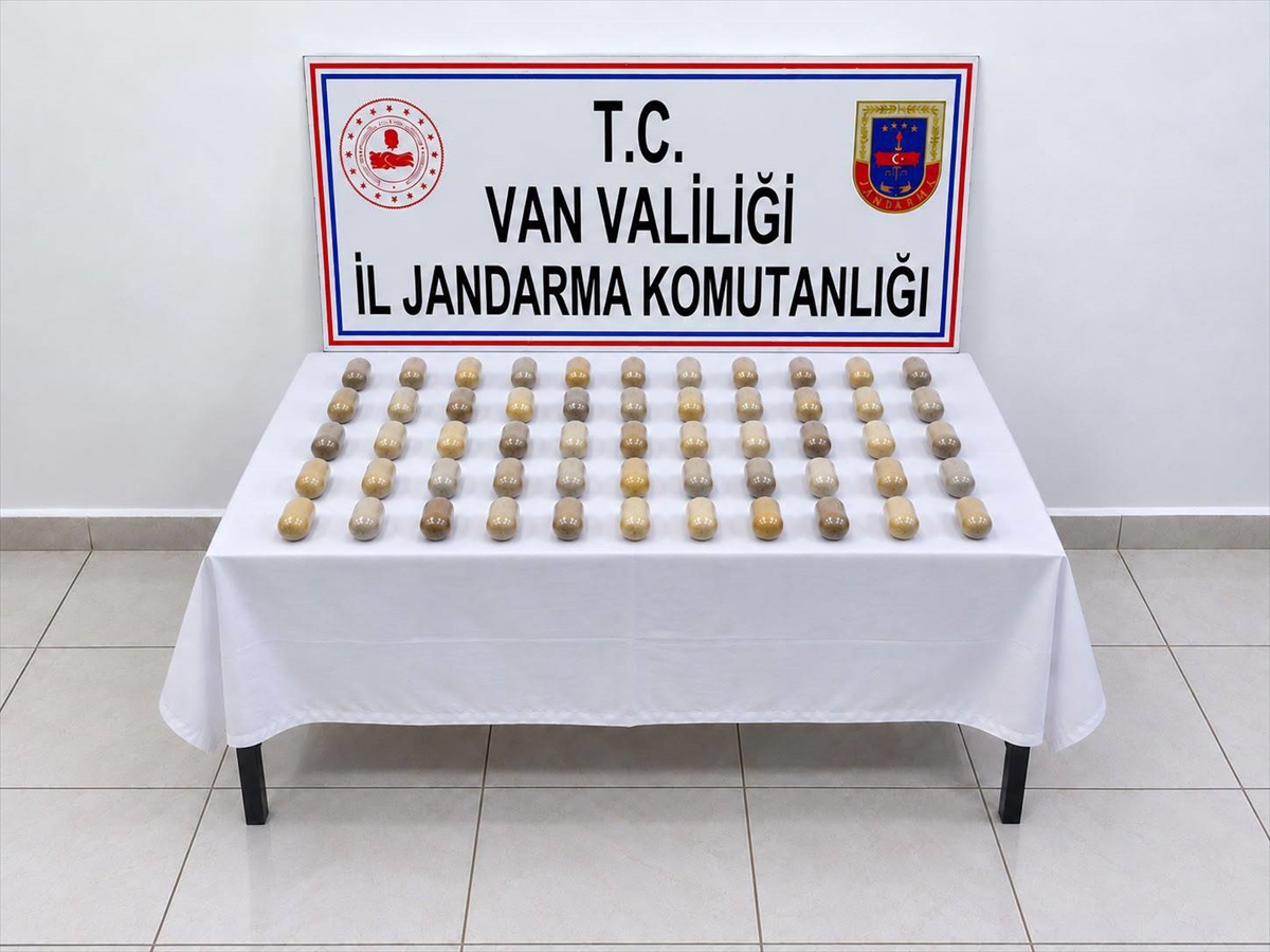 Van'da 55 kapsülde 502 gram uyuşturucu taşıyan yabancı uyruklu şüpheli tutuklandı